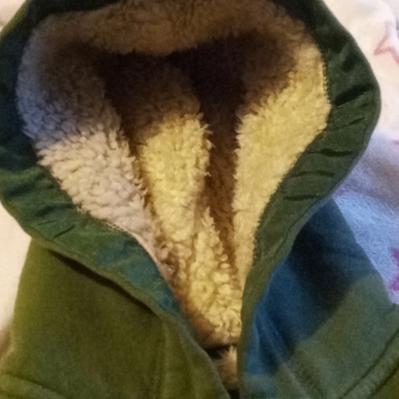 Gap kids green zip up hoodie - Picture 2 of 7